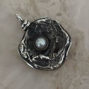 925 Sterling Silver & Pearl Handcrafted Pendant